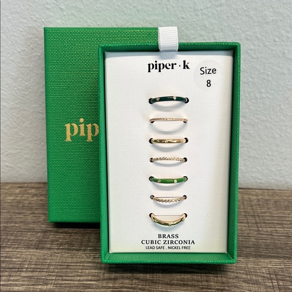 Piper K | Stackable Ring Set ~ Size 8 & Size 9 - Picture 1 of 8
